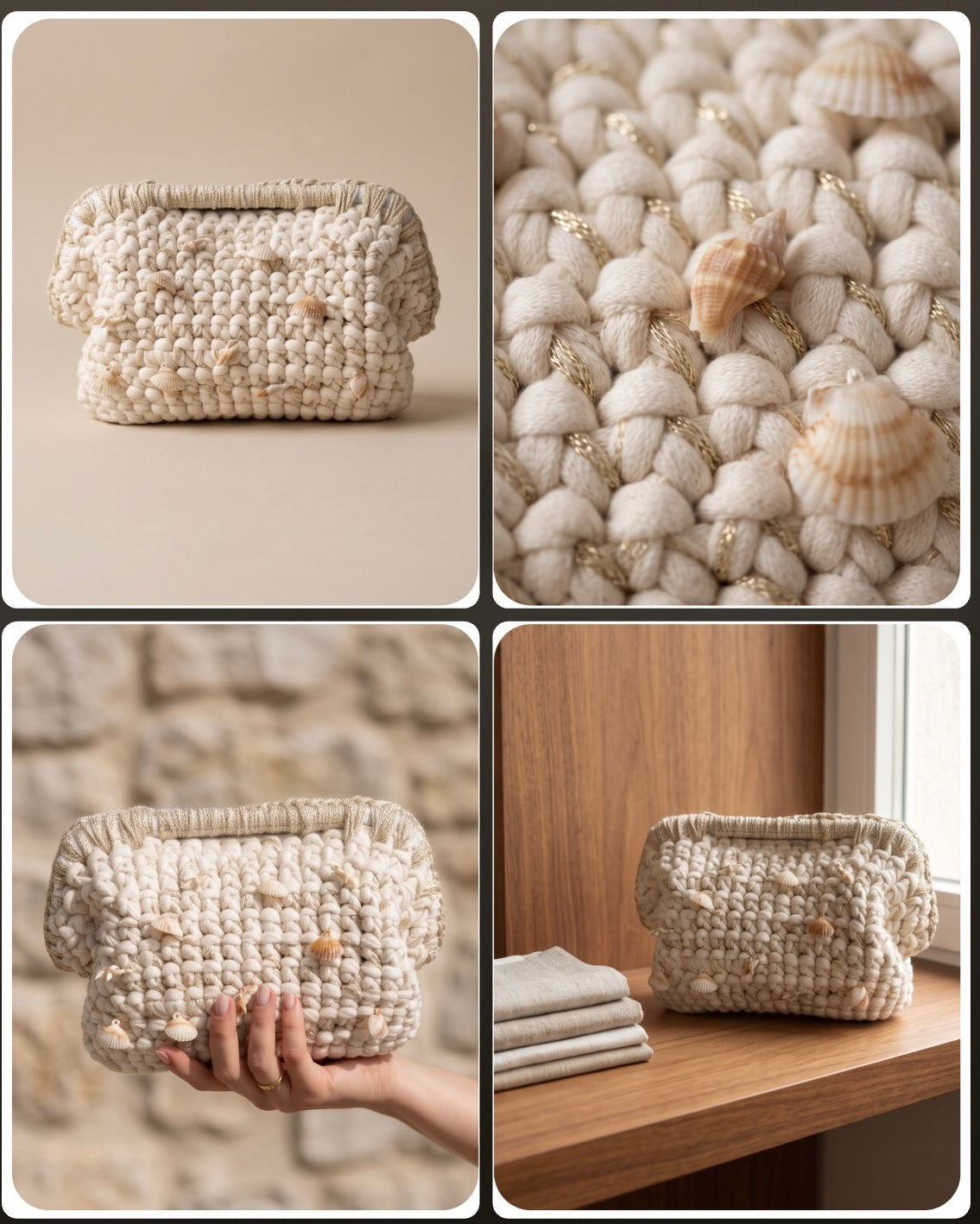 “🤍 Pochettina Conchiglia 🐚”
