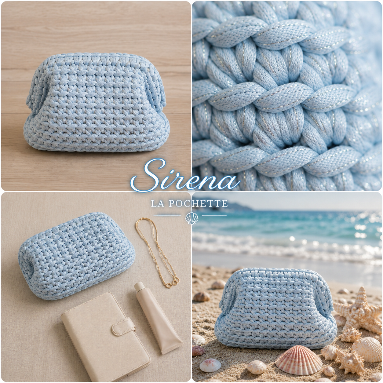 “🤍 Pochettina Sirena 🧜♀️💙”