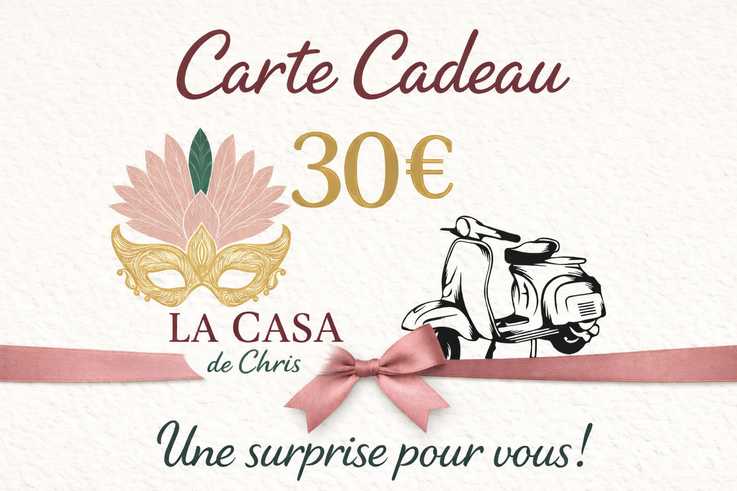 Carte Cadeau La Casa de Chris – 30€ | Esprit Dolce Vita 🇮🇹